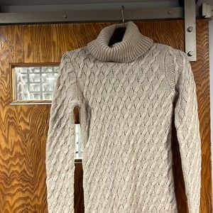 Tan woven seater dress